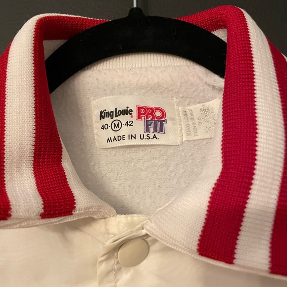 Vintage Diet Coke King Varsity Baseball Bomber Jacket Windbreaker - Picture 5 of 14